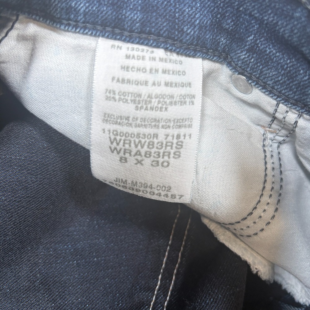 As Real As Wrangler Jeans Women's Size 8x30 Blue Medium Wash Denim Pants Casual - Picture 3 of 8